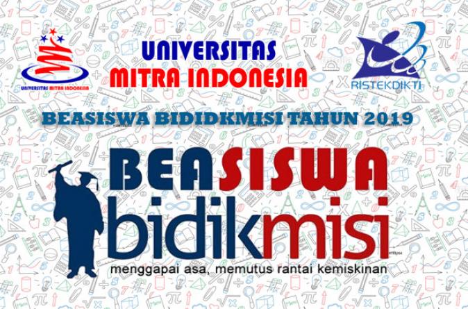 PENERIMAAN MAHASISWA BARU MELALUI JALUR BEASISWA BIDIK MISI 2019
