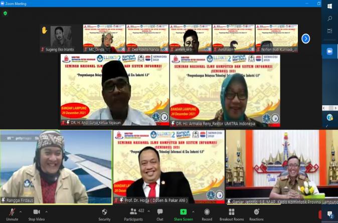 Sukses Seminar Nasional UMITRA, Hadirkan Pakar Teknologi Nasional dan Birokrat Lampung